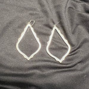 Kendra Scott Authentic Earrings in Silver. Perfect condition